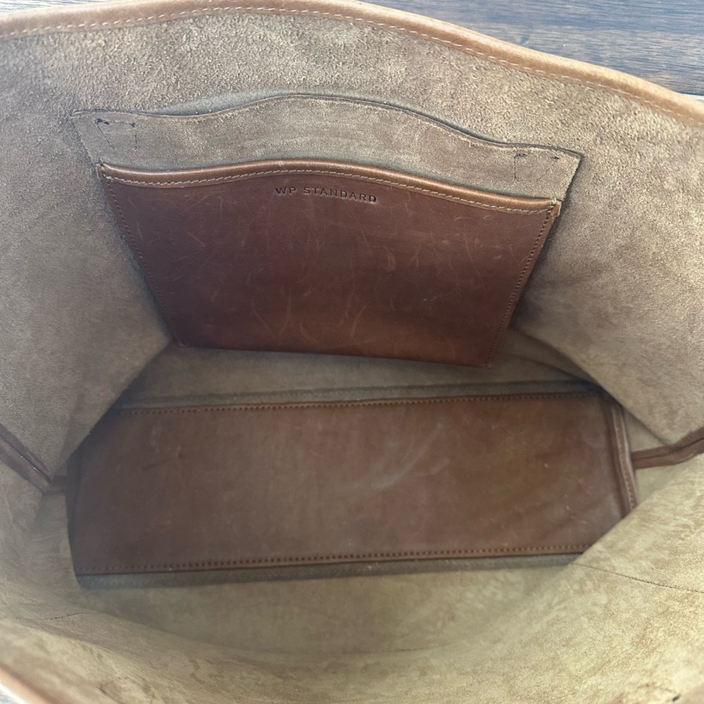 Whipping Post WP Standard Oversized Tan Leather Tote- VGUC - Picture 10 of 11